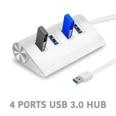 HUB USB de 4 ports amb adaptador d'alimentació
