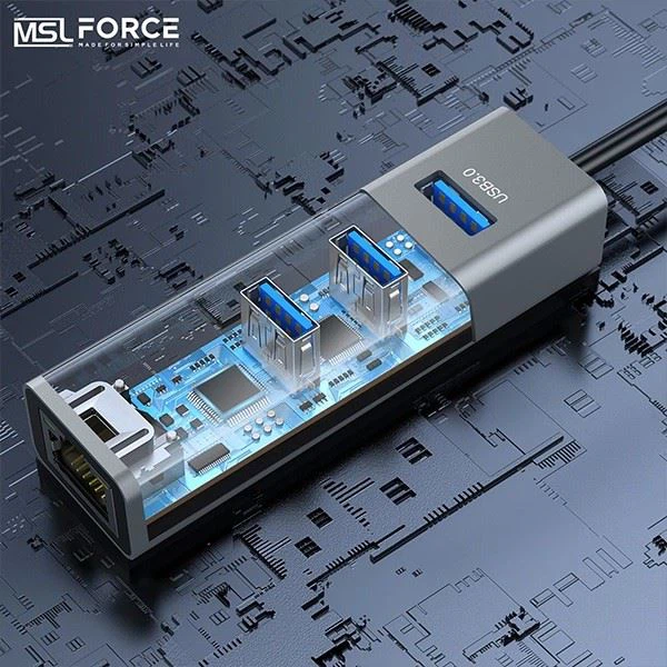 Dual Port Interface To USB A HUB 5G Adapter
